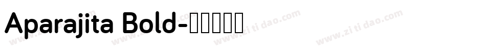 Aparajita Bold字体转换